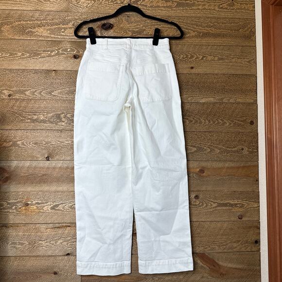 Madewell The Perfect Vintage Wide Leg Jean in Tile White Size 25 Petite NWT - Picture 8 of 11